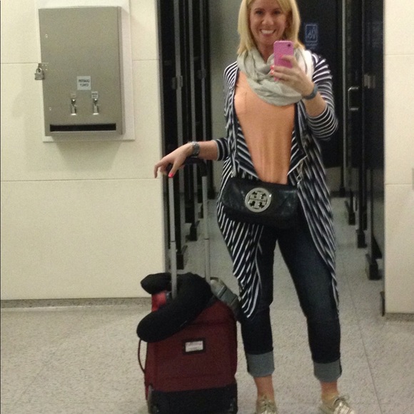 Bcbg Angela blue and white striped wrap - Picture 2 of 2